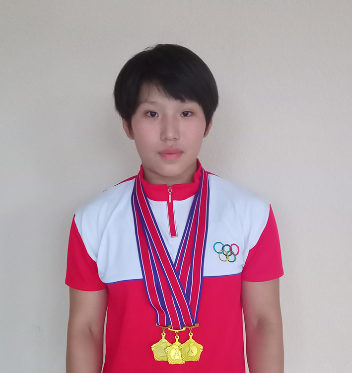 Promising young weightlifter